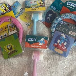 SpongeBob and Smurfs Kids spa sets- Vibrant Pink and Blue